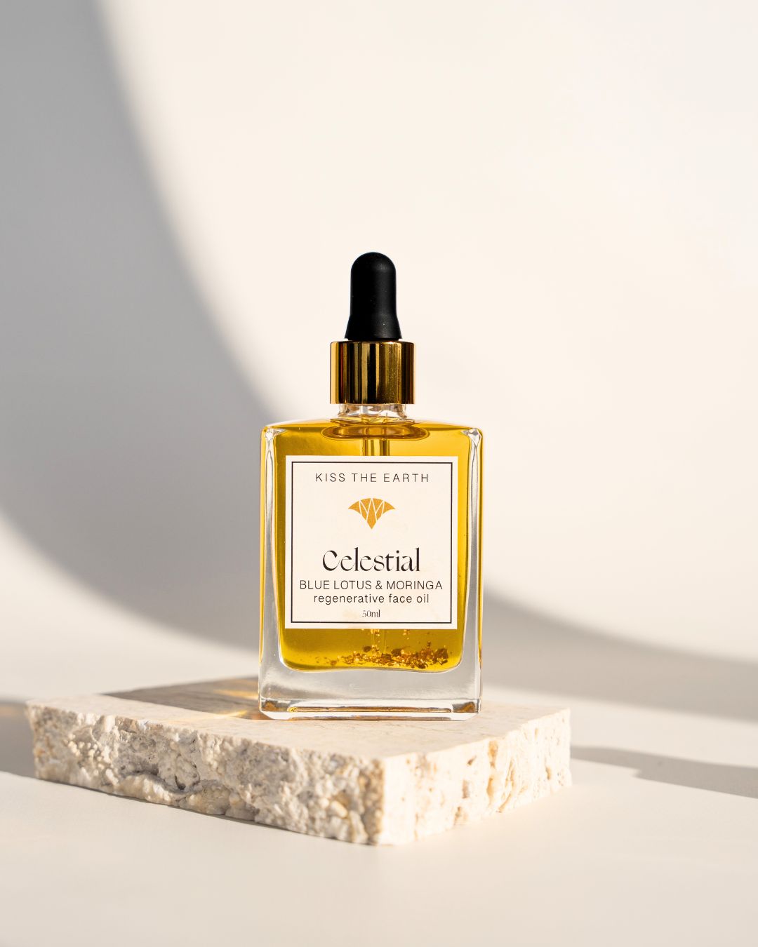 Celestial face oil with Blue Lotus and Moringa with 24k gold – deep hydration and radiant skin