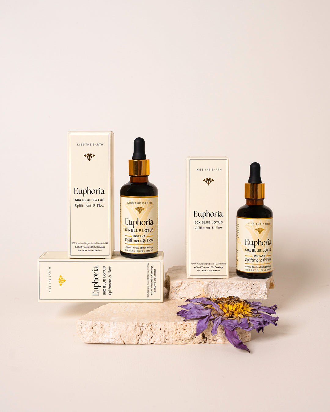 Euphoria Blue Lotus tincture bottle – natural mood and sleep support NZ