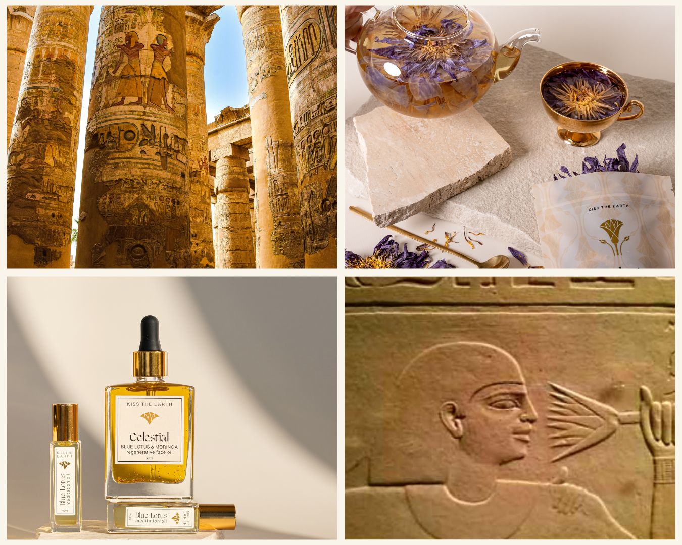 Drinking Blue Lotus tea and smelling natural scented blue lotus oil, celestial 