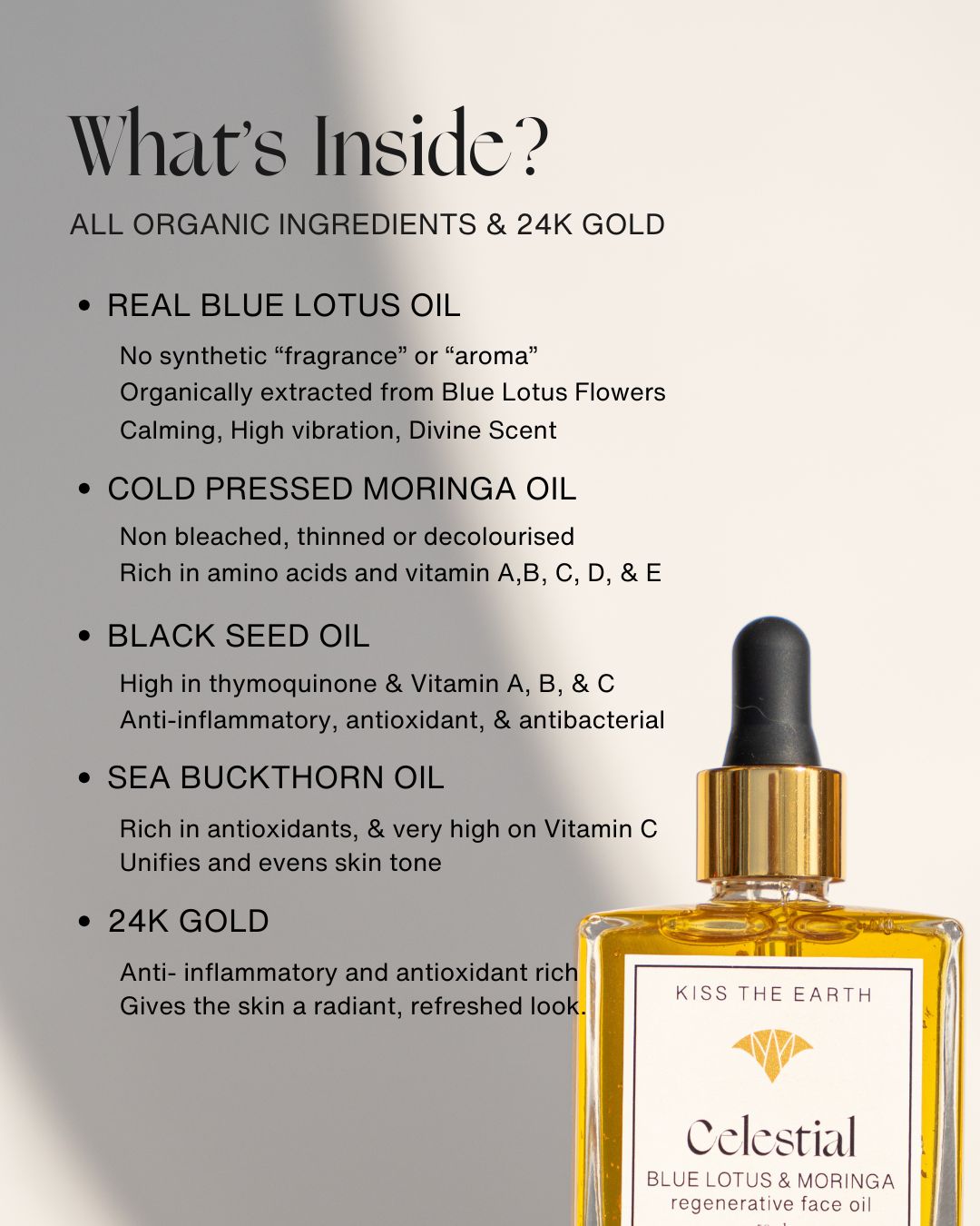 Celestial, Blue Lotus & Moringa Face Oil