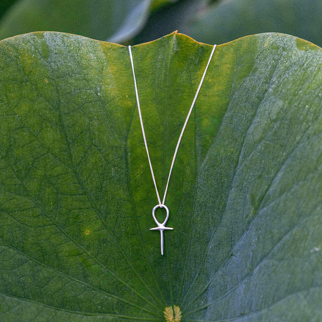 The key to life, the egyptian ankh, sterling silver ankh,  in golden ratio 